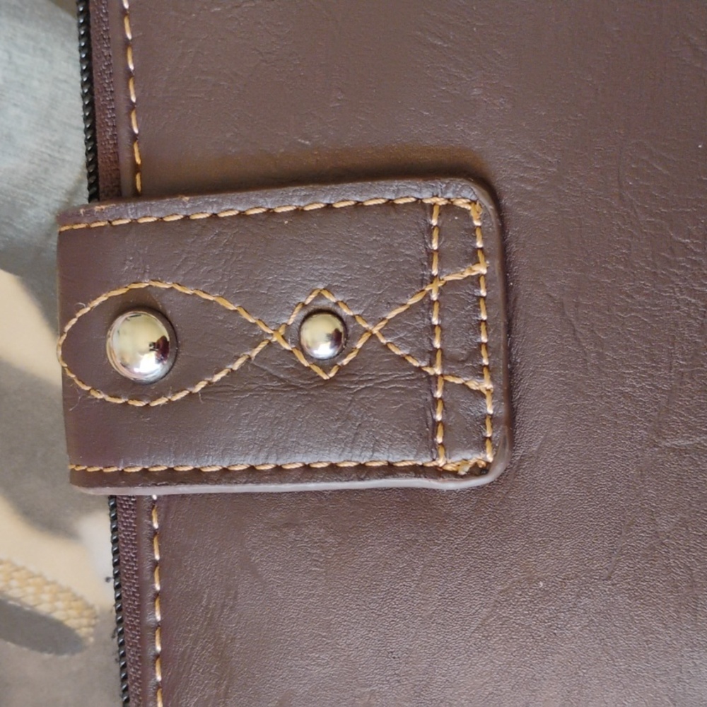 Western Style Embossed Wallet with Stud Accents - Picture 4 of 12